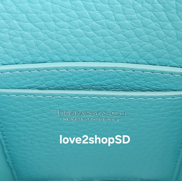 TIFFANY & CO Return To Tiffany Mini Heart Crossbody Bag Blue Leather RTT NEW NWT - Picture 6 of 7